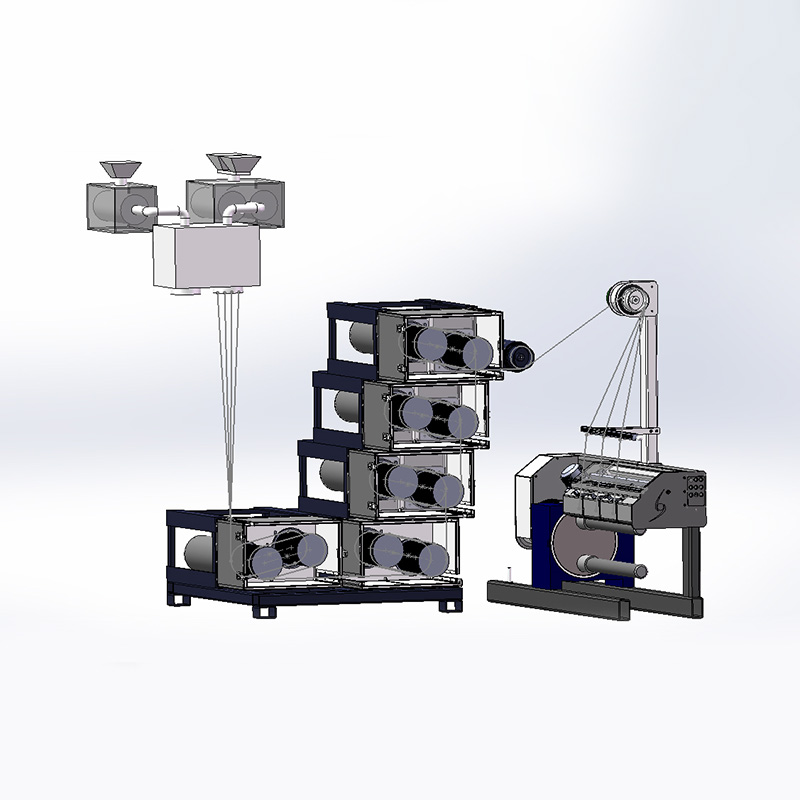 Industriële draaiende productielijn met PET, PA, PP of andere grondstoffen